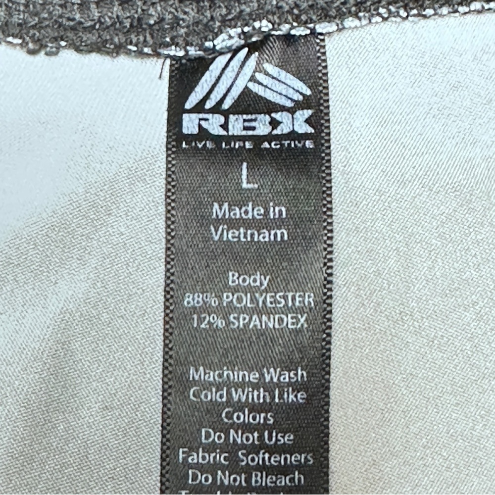RBX Women’s Leggings - Black & White Geometric Pattern, Stretchy L. EUC! - Picture 6 of 7